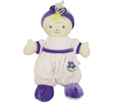 12&quot; Kids Preferred Blonde Girl Pink &amp; Purple Flower Stuffed Animal Plush Toy - £43.94 GBP
