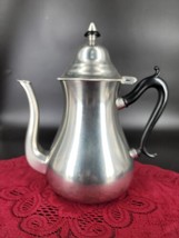 Royal Holland Coffee Tea Pot 9” Sleepy Hollow SHR Hinged Lid Pewter Silv... - $23.60