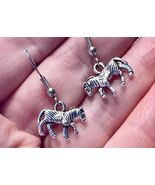 New Cute Miniature Petite Zebra  Earrings - $5.00