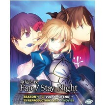 Fate/ Stay Night + Unlimited Blade Works + TV Reproduction I &amp; II + 4 Movies DVD - £22.94 GBP