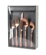 Gibson Elite Earlston 20 Piece Stainless Steel Flatware Set in Bronze - $1,874.80 MXN
