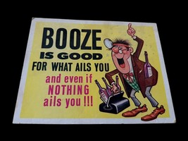 Booze is Good For What Ails You Beer Bar Sign - Stand Up Style - 9”x7” -... - $328.39 MXN