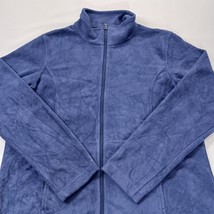 Cabelas RN#74747 Men's Blue Full Zip Fleece Mock Neck Fleece Jacket Size Large image 15