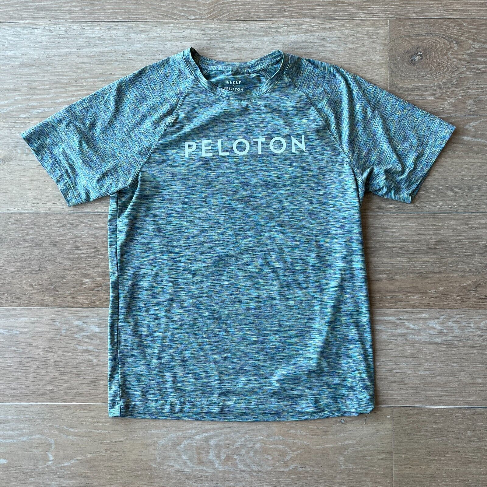 Rhone x Peloton Men&#39;s Multicolor Reign Training Short Sleeve Shirt Medium - $19.99