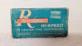 RARE Vintage Remington Kleanbore 222 Center Fire Hi-Speed Empty Ammo Box - £314.78 GBP