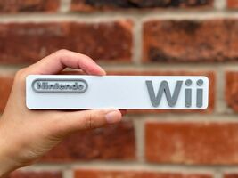 Nintendo Wii Sign 3D Printed Logo Display Plaque Retro Game Room Decor M... - $12.73