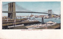 Brooklyn Bridge from New York City NY UDB Postcard E19 - £10.97 GBP