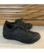 SAS Women’s Walk Easy Black Walking Shoes Nero Black Nubuck Leather Size 8.5 - $33.24