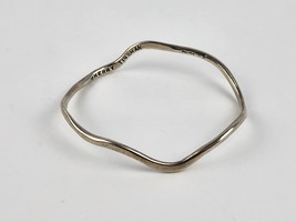 Sherry Tinsman Sterling Silver Artisan Cuff Bracelet abstract design - £70.05 GBP