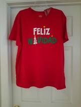 2 Men&#39;s Holiday T-Shirts &quot;Feliz Navidad&quot;, Red, Size XXL - £11.99 GBP