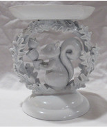 Bath &amp; Body Works Large Candle Holder 3-Wick SQUIRREL &amp; LEAVES RING Pede... - $132.53 CAD