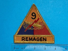 Post Wwii, U.S. Army, Occupation Period, 9th Armored Division, Bullion, Patch - £27.06 GBP