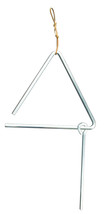 16 inch ALUMINUM DINNER BELL Chuck Wagon Triangle Amish Handforged in USA - £39.50 GBP