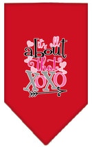 All About that XOXO Screen Print Bandana Red Small - £9.26 GBP