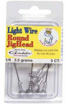Luck E Strike Light Wire Round Jig Head Fish Hook, Plain, 1/8 Oz., Pack ... - $6.95