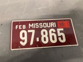 Vintage Wheaties 1955 1954 Missouri Bike License Plate Collectible Givea... - $6.37