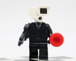 Custom Mini-figure Skibidi Toilet Man Monitor man white Camera building ... - £1.98 GBP