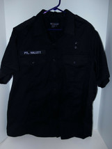 5.11 Tactical Series Zipper Up Dark Navy Blue Short Sleeve Uniform Duty Shirt XL - £31.61 GBP