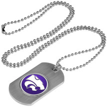 Kansas State Wildcats Dog Tag Necklace with a embedded collegiate medallion - £11.96 GBP