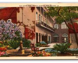 Old Courtyard French Quarter New Orleans Louisiana LA UNP Linen Postcard... - $2.92