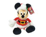 12" DISNEY GUND CHRISTMAS MICKEY MOUSE 320389 STUFFED ANIMAL PLUSH TOY N... - $14.25