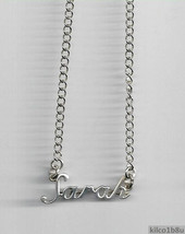 925 Sterling Silver Name Necklace - Name Plate - SARAH 17&quot;, Chain w/Pendant - £46.98 GBP