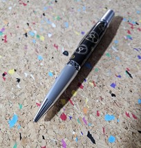 Authentic Clock Gears Pen | Black Background with Chrome &amp; Gunmetal Kit - $44.99