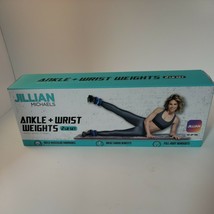 Jillian Michaels Ankle + Wrist weights 2 Lb Set Blue Cardio App 1 Lb Eac... - £8.53 GBP
