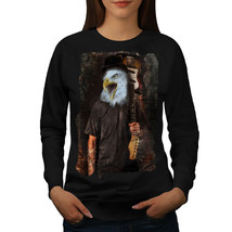 Wellcoda Eagle Rock Guitar Music Womens Sweatshirt, Bird Casual Pullover Jumper - £22.68 GBP+