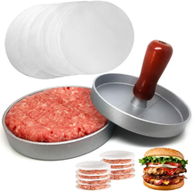 Burger Press 100 Patty Papers Set | Non-Stick Hamburger Patty Maker with... - $10.39