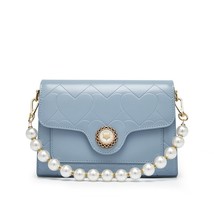 Brand Ladies Simple Leather Shoulder Bag Fashion Pearl Chain Handbag Valentine&#39;s - £98.98 GBP
