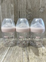 3 Pack NUK Simply Natural Baby Bottle with SafeTemp, 5 oz, Pink Hearts -... - $15.72