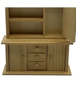 Dollhouse Wooden Cabinet EHI Unpainted Chest 5 1/2 Inches Furniture - $15.93