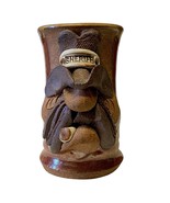 Ugly Face Mug Sheriff Mahon 3D Stoneware Pottery Mustache Smoke Stogie B... - $463.54 MXN