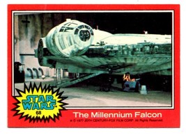 1977 Topps Star Wars Series 2 Red #68 The Millennium Falcon Han Solo Poor - £0.75 GBP