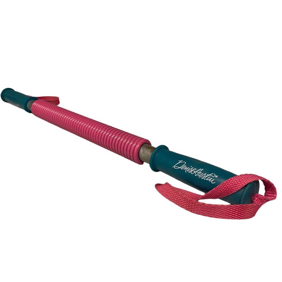 DENISE AUSTIN Hot Pink &amp; Teal Blue Resistance Tension Exercise Bar Rod V... - $3.95