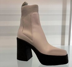 Stella Mccartney women's skyla platform ankle boot CREAM - $533.05 CAD