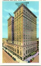 Vtg Postcard 1940s Commodore Perry Hotel Toledo, Ohio - Tichnor Unused - £4.42 GBP