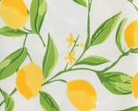 EcoVinyl Flannel Back Fitted Tablecloth,52x72&quot;Oblong,FRUITS,LEMONS,Marke... - $15.83