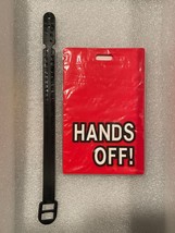 Hard Plastic 4&quot; Luggage Tag (HANDS OFF!) W/ Strap *NEW* bb1 - £8.05 GBP