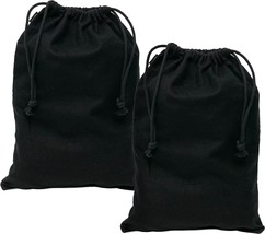 Shoe Dust Bags 2 Pack Black Duster Flannel Double Shoe Pouch with Drawstring Clo - $37.39