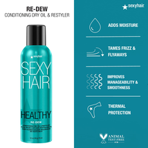 Sexy Hair Re-Dew Conditioning Dry Oil & Restyler, 5.1 Oz. image 2