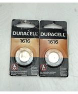 Pack of 2 Duracell CR1616 Lithium Battery Coin Cell 3 Volt Long Lasting ... - $9.90
