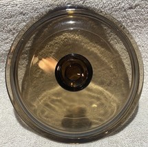Pyrex Vision Ware Replacement LID 6.25 inch V-1-C Amber Glass V1C Lid ONLY - $7.91