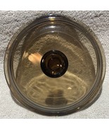 Pyrex Vision Ware Replacement LID 6.25 inch V-1-C Amber Glass V1C Lid ONLY - $7.91