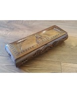 Handcrafted Long Armenian Wooden Box with Saint Hripsime Church, Mount A... - €71,44 EUR
