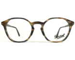 Persol Eyeglasses Frames 3238-V 1049 Brown Horn Round Full Rim 50-20-145 - $187.43