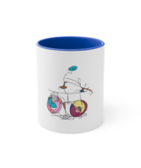 Unique Coffee Mug | Simple Cyclist Artwork  - £23.95 GBP