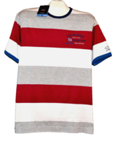 Paul &amp; Shark  Men&#39;s Multicolor Striped Italy Cotton T-Shirt Shirt Size L - $120.32