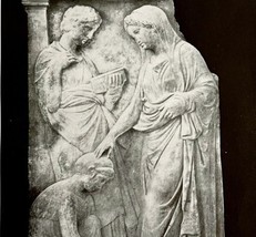 1927 Funerary Slab Ameinokleia Antique Art Print Ephemera DWN6B - $19.99